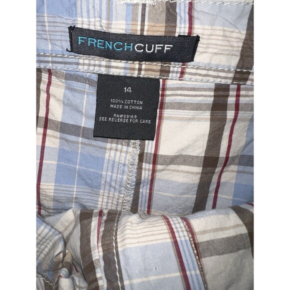 French Cuff Skort Womens 14 PLAID SCOOTER Skirt Cotton Preppy Pockets Casual - Picture 6 of 8